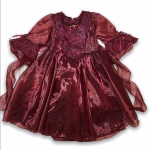 My‎ Cotton Candy Special Occasion Dress Burgundy 4